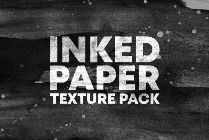 inked paper texture pack