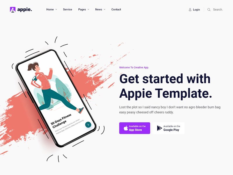 appie bootstrap app landing