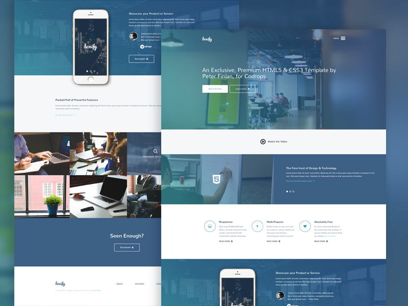 30+ One Page Website Templates built with HTML5 & CSS3 - Super Dev Resources