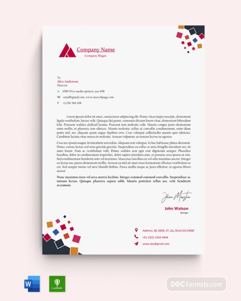 25 Free Business Letterhead Templates (Word, AI) - Super Dev Resources