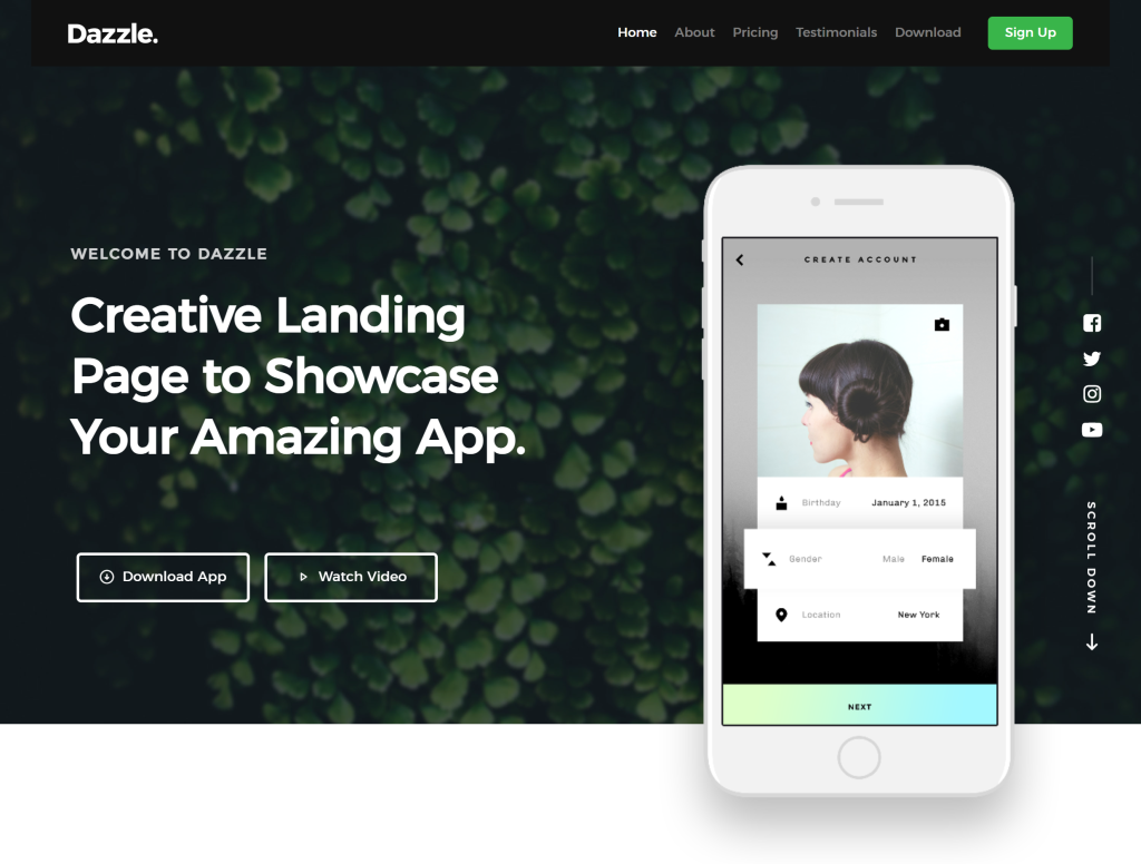 Best Mobile App Landing Page Templates Built With Bootstrap Super Dev Resources