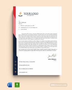 25 Free Business Letterhead Templates (Word, AI) - Super Dev Resources