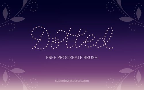 free dotted brush procreate