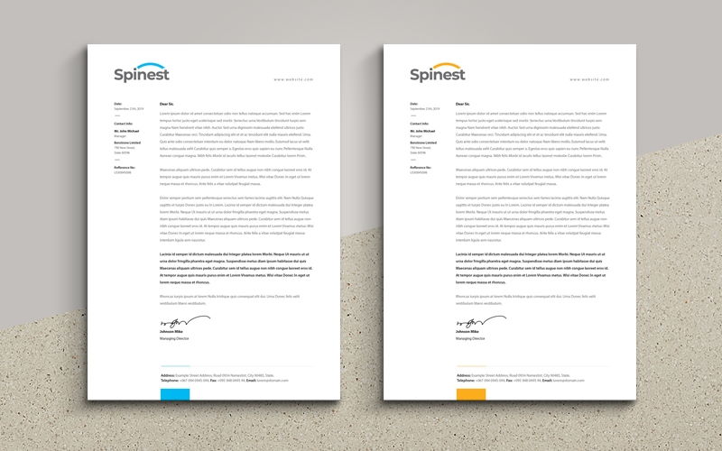 multipurpose clean a4 letterhead word