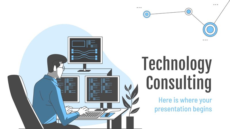 technology consulting free professional ppt template