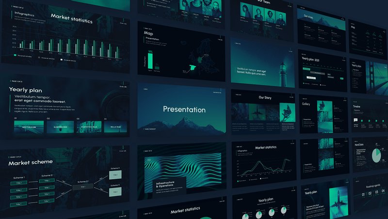wide awake professional free powerpoint template