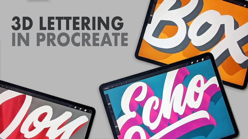 create d lettering procreate