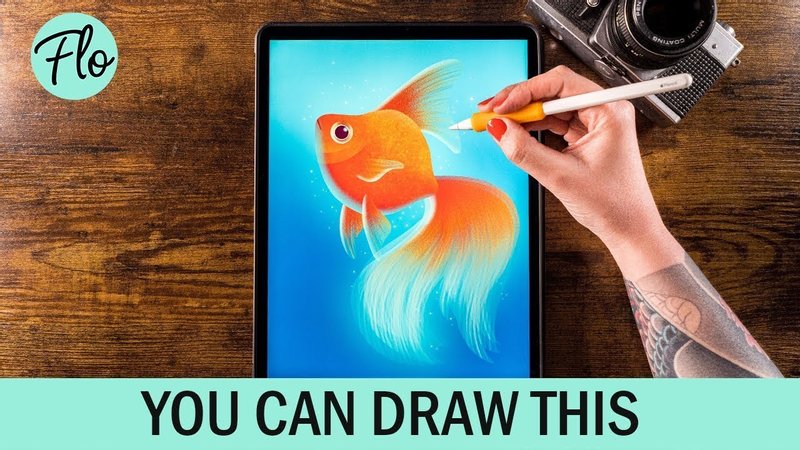 draw goldfish procreate tutorial