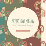 Free Boho Rainbow Backgrounds for Your Designs