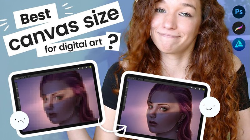 how to choose canvas size digital art