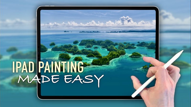 ipad realistic landscape painting tutorial