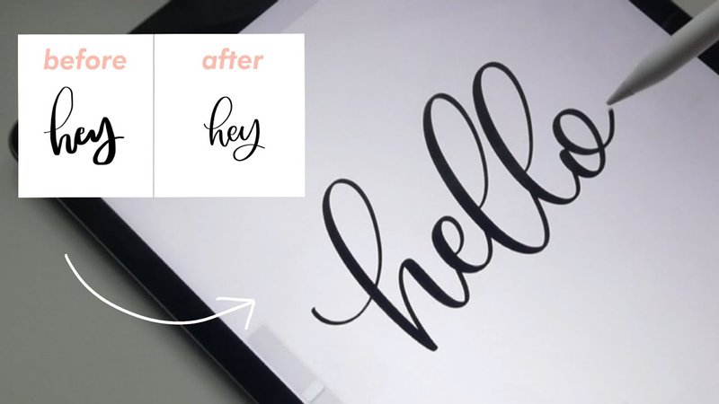 make calligraphy brush procreate