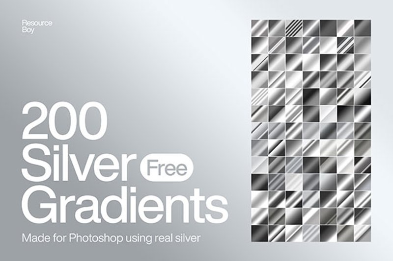 free silver photoshop gradients grd