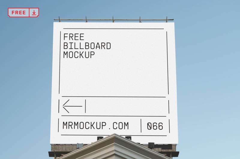 vertical billboard building mockup