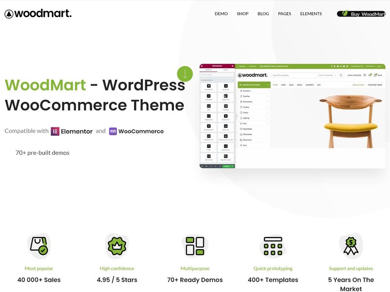 WoodMart - Most Popular WooCommerce theme