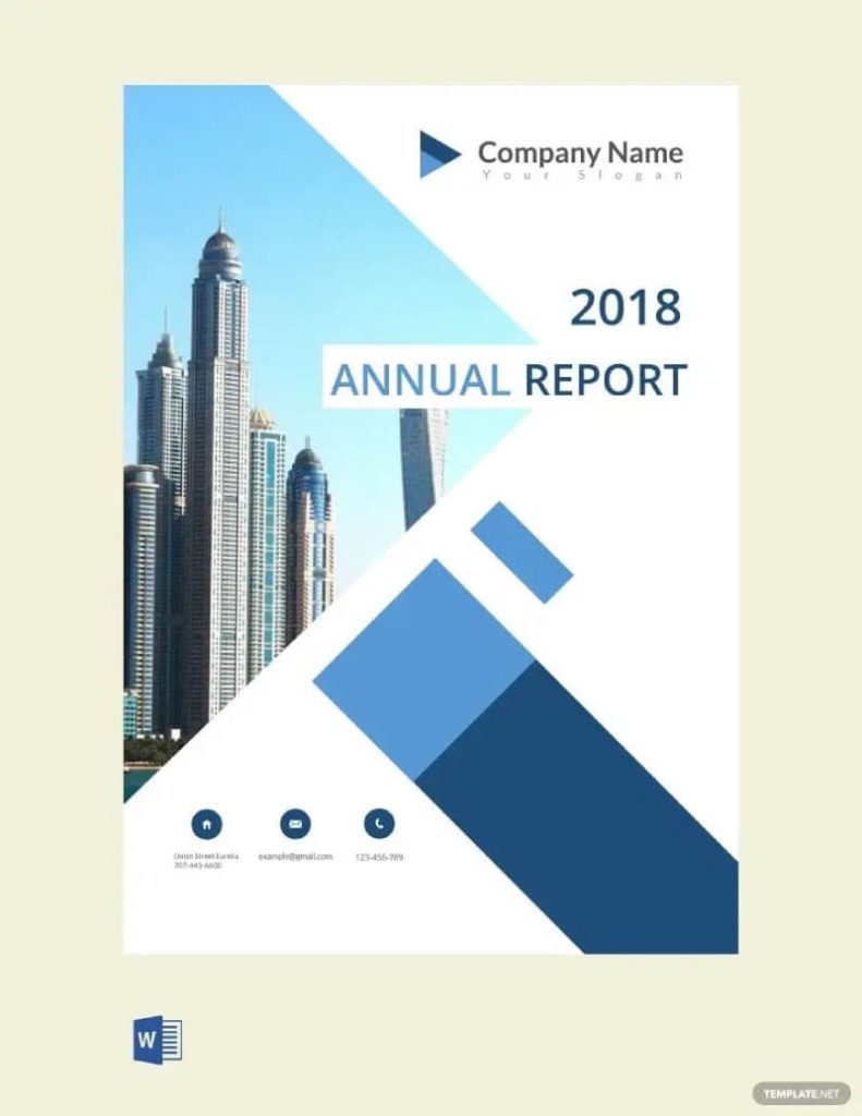 Annual Report Cover Page Template