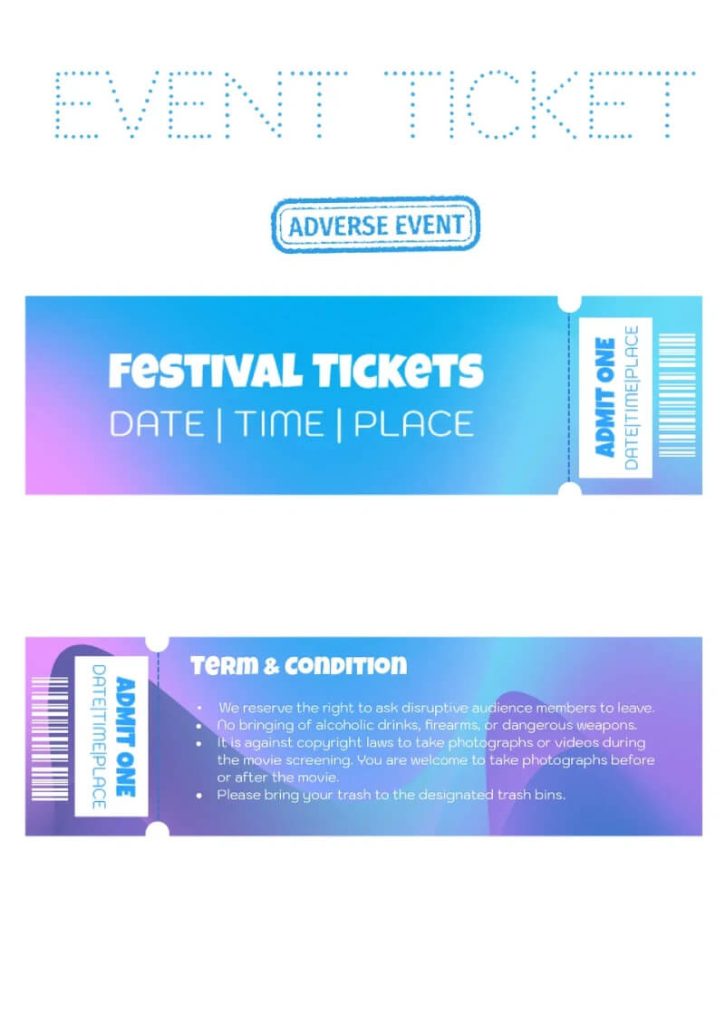 Event Ticket Template