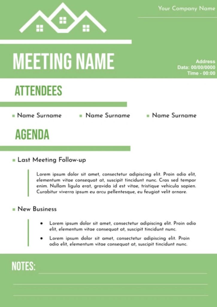 Meeting Agenda Template