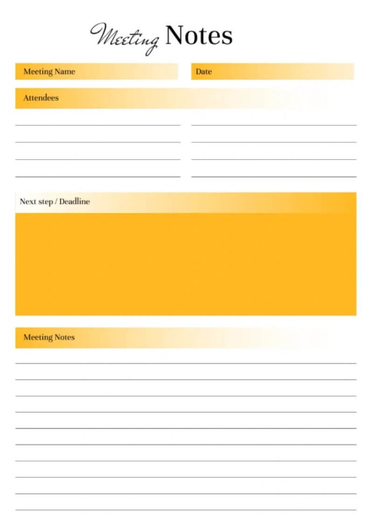 Meeting Notes Template