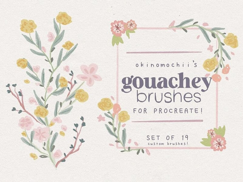 Paint Modern Gouache Florals on Your iPad in Procreate + 7 FREE Brushes -  In this class, I'll show …