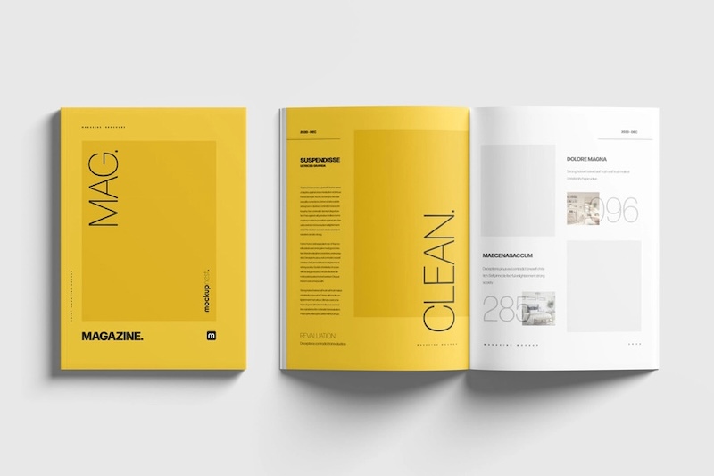 free a magazine cover pages mockups