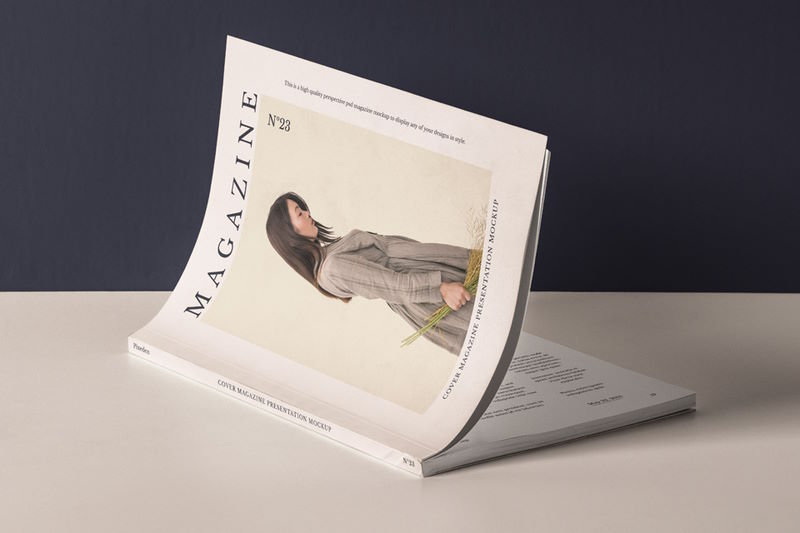 free magazine cover mockup