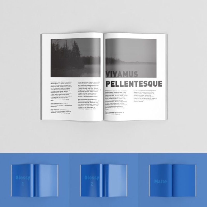 free psd magazine mockup glossy matte