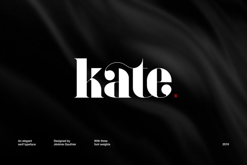 kate free aesthetic luxury font