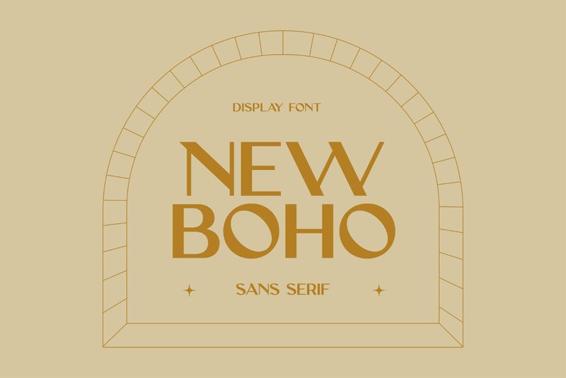 new boho free font