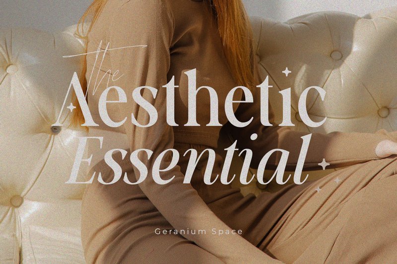 the aesthetic essential free classy font