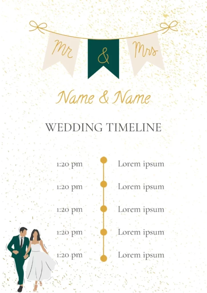 Wedding Timeline Template