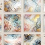 12 Free Alcohol Ink Gold Backgrounds