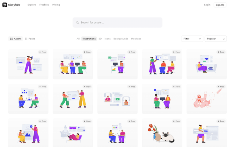 21 Top Places to Find Free Illustrations for Websites and Apps - Super ...