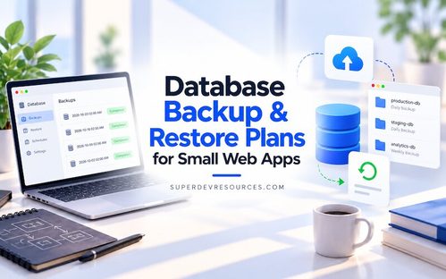database backup restore plans small web apps