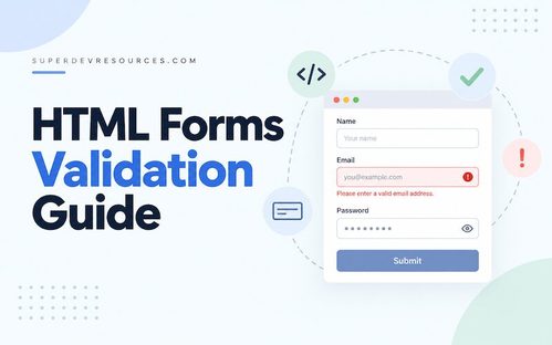 html forms validation guide