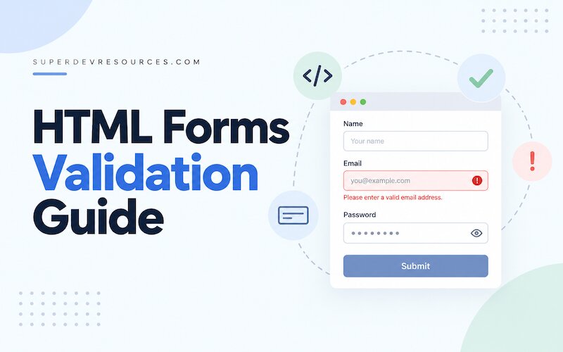 html forms validation guide