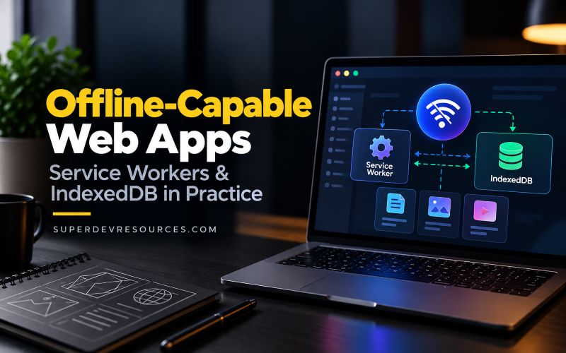 offline capable web apps service workers indexeddb