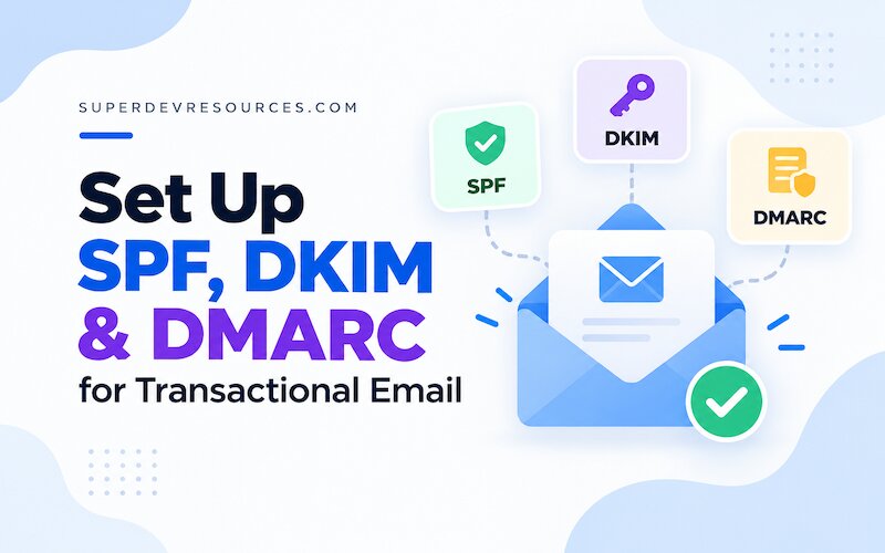 setup spf dkim dmarc transactional email