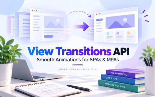 view transition api smooth animation spa mpa