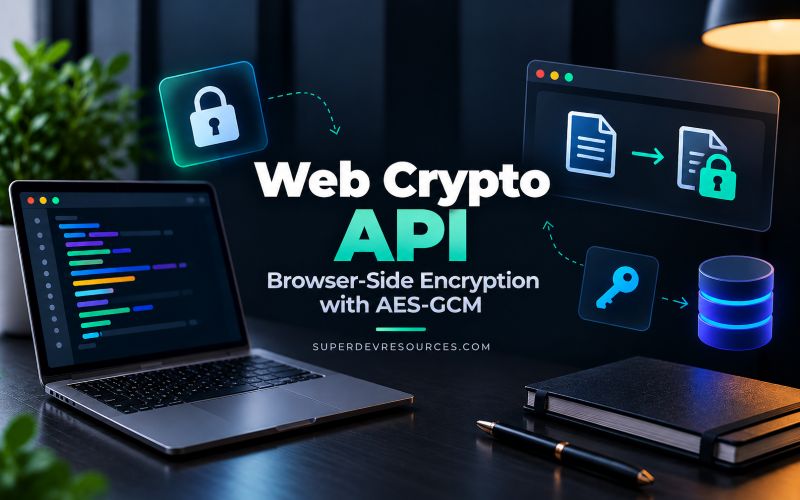 web crypto api browser side encryption